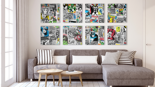Designer Marvel Comics Wall Panels and Flooring Laminate £26.0Psqm  1002-13