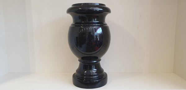 Royal Black Granite Flower Vase - 1020