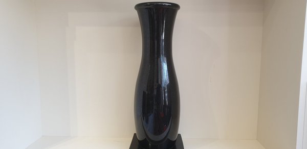Classic 550 mm high Black Granite Flower Vase - 1020-02