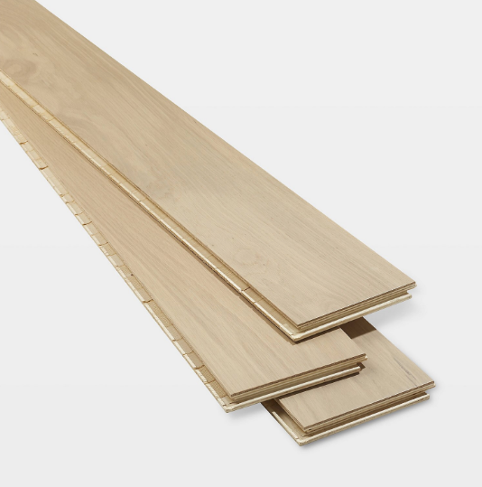 Elegant GoodHome Isaberg Natural Oak Real Wood Top layer flooring -1027-103