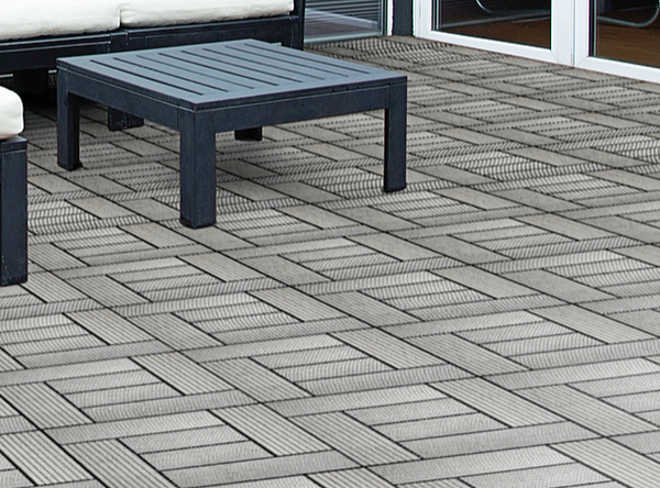 Grey Wood Composite Decking ,Click fit  £29.49Psqm 1002-33