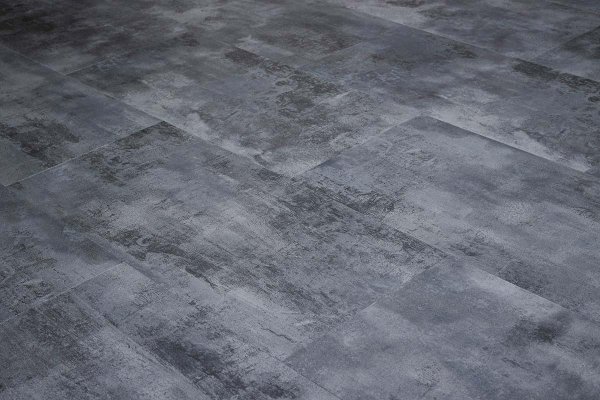 Luxurious Dark Grey Stone Tile Luxury Glue Down Vinyl Flooring £17.14Psqm 1015-438